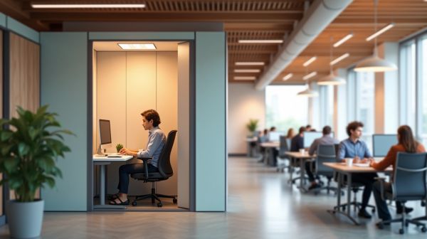 Comment une cabine acoustique open space améliore votre confort